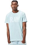 G-STAR Raw Men's Tomeo Round Neck Tee Short Sleeve, Bright Arctic Heather, Medium