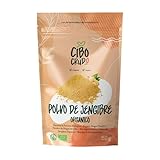 Jengibre en Polvo Ecologico - 150g. Jengibre Molido de Raíz Orgánica para Té o Tisana o Especias para la Cocina. Gengibre Polvo de Cultivo Organica. Organic Ginger.