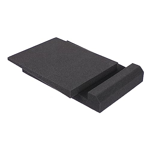 Vaguelly 1 set de Almohadillas de Aislamiento para Altavoces Negro para Monitores de Estudio y Material Ignífugo para Estudios en Casa y Entornos de Grabación miniatura 1