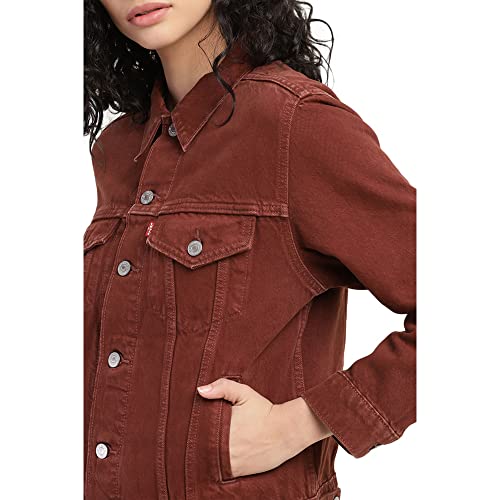 Image of Levi's Women's Cotton Blend Solid Cotton Collar Neck Standard Length Casual Jacket