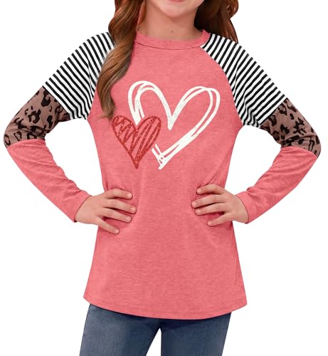 Image of BesserBay Girls St Patrick's Day Raglan Shirt Irish Sequin Lucky Stripe Shamrock Graphic Top 4-14 Years