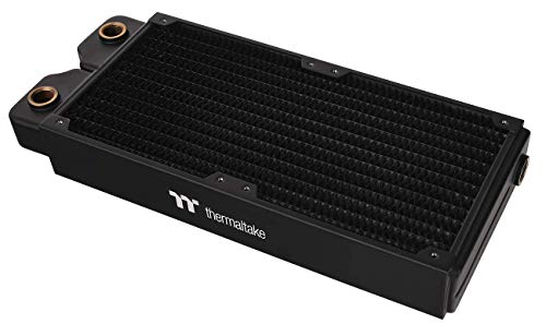 Image of Thermaltake Pacific DIY Liquid Cooling System Clm240 40mm Thick High-Density Fins Dual-Row Copper Tubes Copper Radiator CL-W236-CU00BL-A
