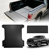 PENSUN 5.7FT Truck Bed Mat Fit for 2019-2026 Dodge Ram 1500 with Tailgate Mat, All-Weather Protector Truck Cargo Bed Liner 67.4'
