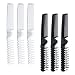 Antrader Foldable Travel Pocket Hair Comb & Brush Combo Styling Tool Men Women Combs Black+White Set of 6