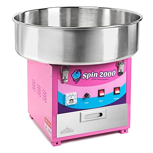 Olde Midway Commercial Quality Cotton Candy Machine and Electric Candy Floss Maker - SPIN 2000