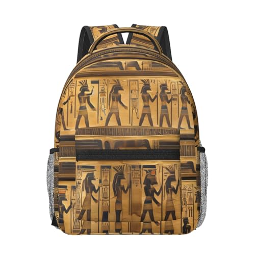 Sac à dos ordinateur portable imprimé égyptien pour éviter les frais cabine