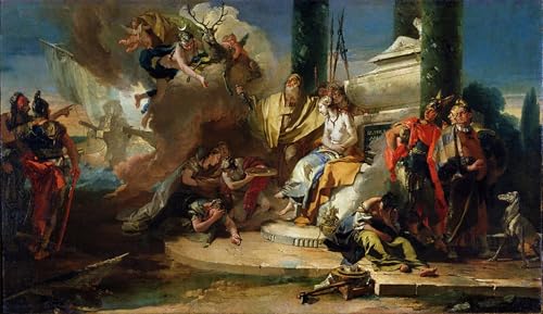 Impressions d'art Le Sacrifice d'Iphigénie Battista tableau mural haut de gamme 60x90cm