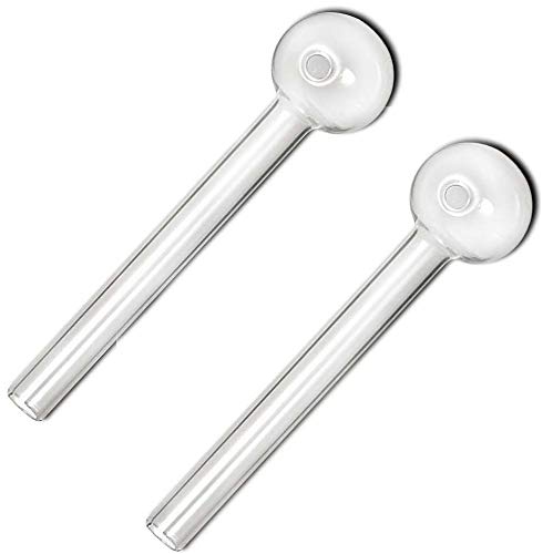 iBest UK Oil Pipe Glass Burner Pack of 2 Pipes in Box Nicotine Free
