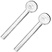 Price comparison product image iBest UK Oil Pipe Glass Burner Pack of 2 Pipes in Box Nicotine Free