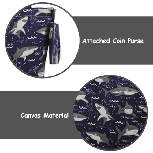 Image of NGIL Medium Top Zipper Closure Canvas Tote Bag with Attached Matching Coin Purse For Moms and Nurses