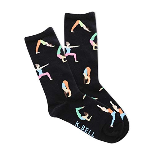Image of K. Bell Women's Fun Sports & Outdoors Crew Socks - 1 Pairs - Cool & Cute Casual Novelty Gifts