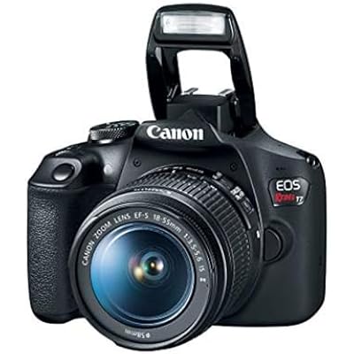 Canon EOS Rebel T7 DSLR Camera EF-S 18-55mm f/3.5-5.6 is II Lens Kit, 24.1 Megapixel CMOS (APS-C) Sensor, Full HD Videos, Built-in Wi-Fi, Beginner Photographers, Digital Camera, Black