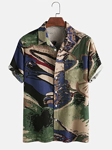 Chemise hawaïenne respirante pour homme contre la chaleur des vacances