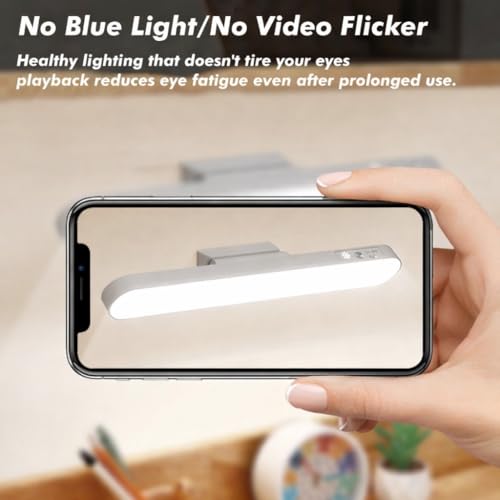 Image of ARJ Magnetic Rechargeable Desk LED Lamp with Touch Dimmer | 3-Mode Study & Reading Light for Hostel, Bedroom, Travel & Power-Cut Use