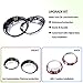 Qiosreui Front Fog Light Lamp Cover Ring for Hummer H3 2005-2009 Accessories, Fog Lamp Trim Frame Protector, Front Bumper Fog Light Ring Bezels Covers Trim, ABS (Chrome)
