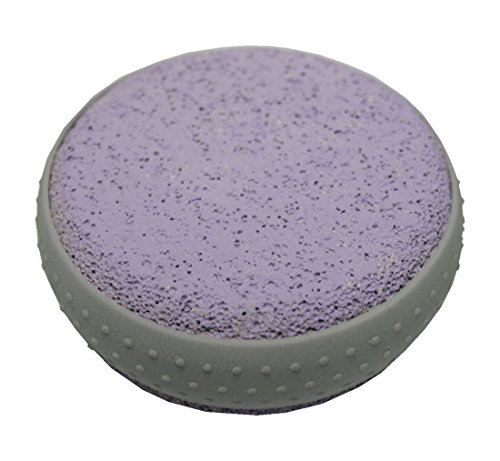 Bimsstein Massagestein Hornhautentfernung Fussmassage Fußpflege rund 80mm lila (0039)