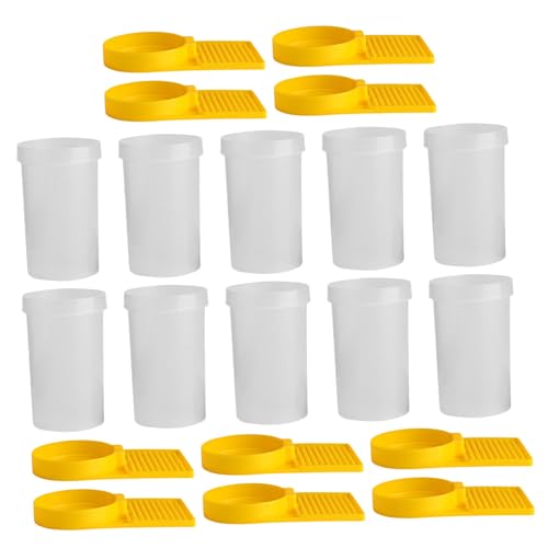 DIYEAH 10 Stück Bienentränke mit Landepad Hygienische Bienenwasserstation für Imkerei Europäisches Design Wasserhygienischer Bienenfütterer Bienenstock Wasserzufuhr Imkerbedarf