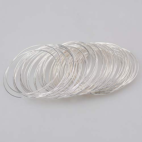 Baoblaze 50pcs Estilo Indiano Liga De Prata Pulseira
