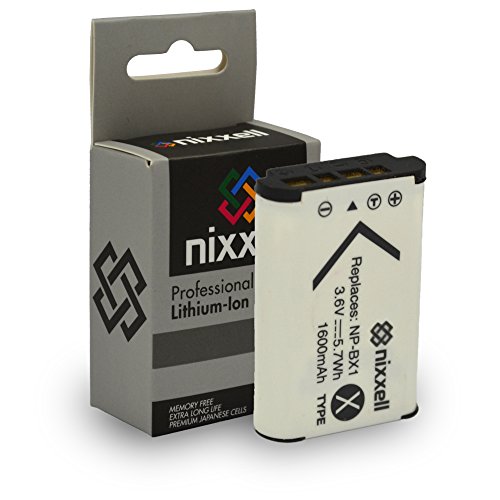 Nixxell Battery for NP-BX1 BC-CSX BC-TRX DSC-HX50V DSC-HX300 DSC-RX1 DSC-RX1R DSC-RX100 DSC-RX100 II DSC-WX300 HDR-AS10 HDR-AS15 and More