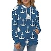 LNFZiZO Nautical Funny Anchor Men’s Long Sleeve Hoodie Pullover Sweatshirt Adult Workout Sweater with Pocket Black #4