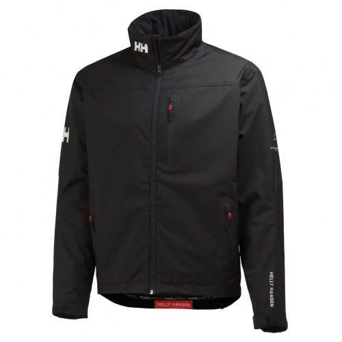 Image of Helly-Hansen mens Crew Midlayer Fleece Lined Waterproof Windproof Rain Jacket