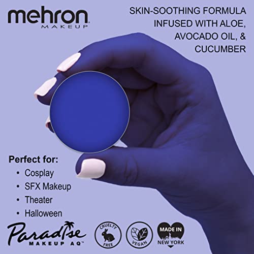 Image of Mehron Makeup Paradise AQ Refill (.25 ounce) (Dark Blue)