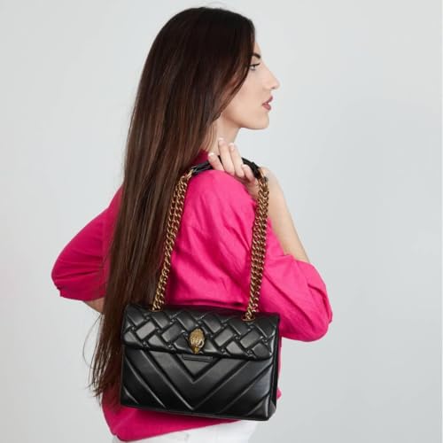Kurt Geiger London Leather Kensington Crossbody Black One Size - Thumbnail 5
