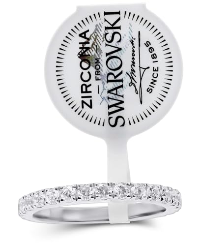 925 Sterling Silver Cz Eternity Band Ring - 14k Silver, Yellow And Rose Gold Plated2