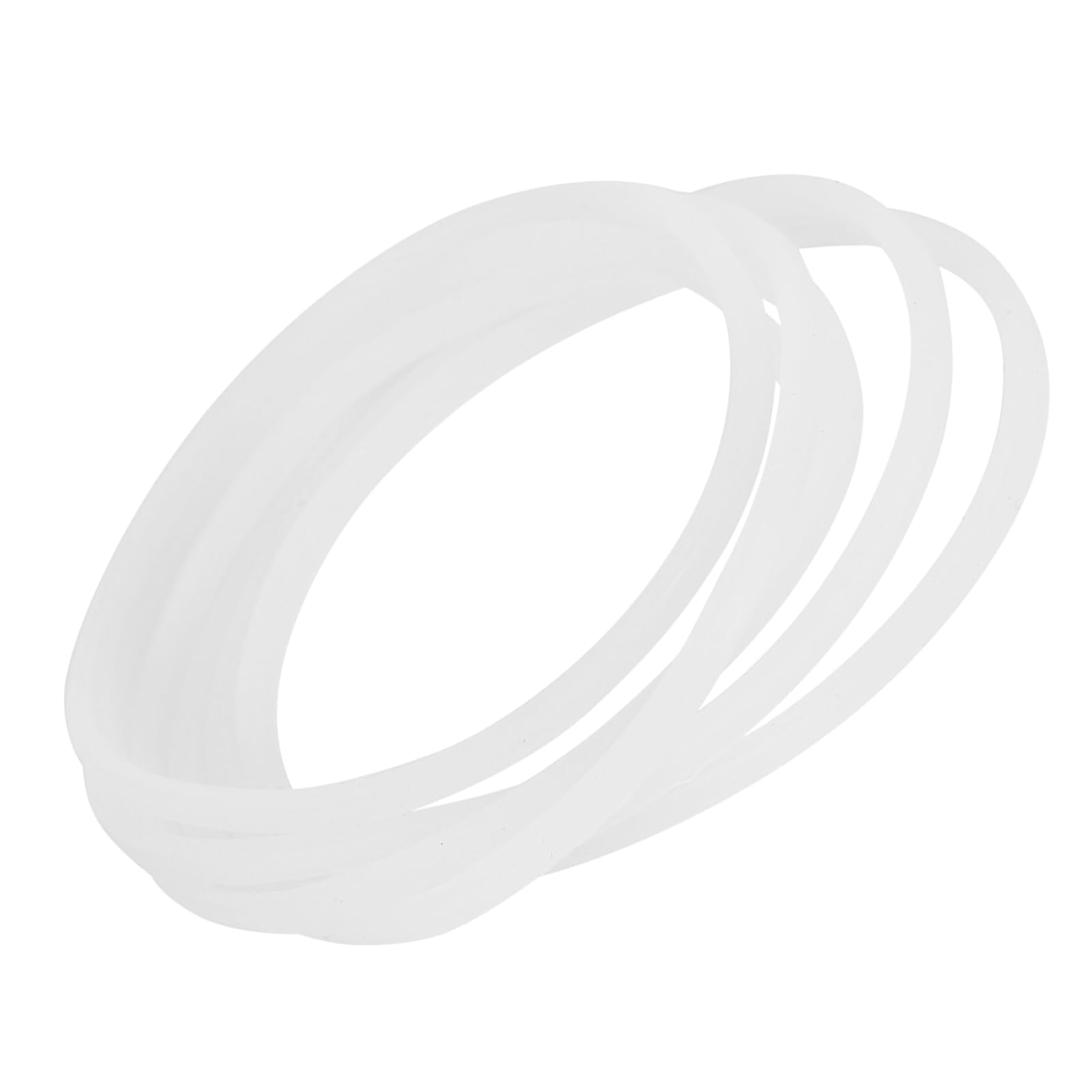 Duokon Girls White New Replacement Gaskets Rubber Seal Ring, Flexible O-Ring Kitchen Spare Parts For Magic Bullet Flat Cross Blade 6 Pieces