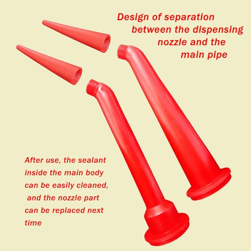 Image of Caulking Nozzle for Sausage Caulking Gun caulk tube adapters Used for the installation of glass, tiles, bathrooms, kitchens, advertisements, etc