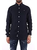 100% lino Napapijri Herren GERVAS 2 Freizeithemd, Blau (Blu Marine 176), 41 (Herstellergröße: M)