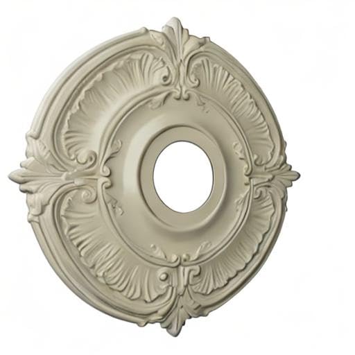 Image of Ekena Millwork CM18ATCYFDecorative Ceiling Medallions Modeled After Original Historical Patterns & Designs, Clear Yellow