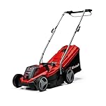 Einhell GE-CM 18/33 Li - Kit (1x4,0Ah) Tagliaerba a batteria Power X-Change (18 V, 4,0 Ah, taglio 33 cm, raccolta 30 L, ruote ant. 150 mm, post. 180 mm, incl. batteria da 4 Ah e caricabatteria)