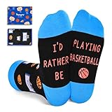 HAPPYPOP Gifts for Basketball Lovers - Gifts for Boys Girls Who Love Basketball, Funny Kids Boys Girls Socks