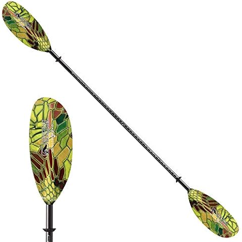 BENDING BRANCHES Angler Pro Fiberglass Straight Shaft 2-Piece Kayak Paddle Cover