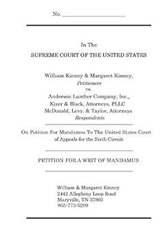 Paperback Petition for a Writ of Mandamus Book