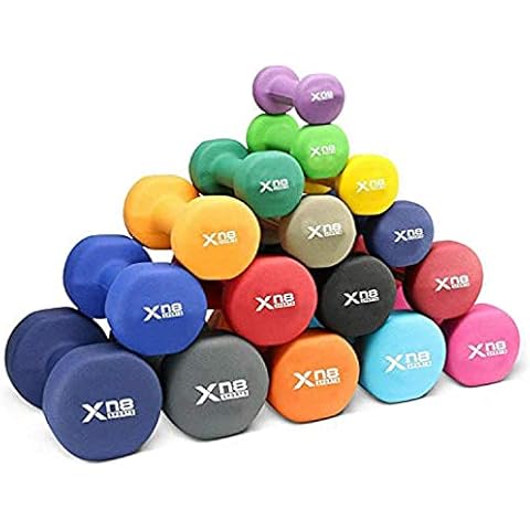 Xn8 Neoprene Dumbbells Hand Weights for Women Men Home Gym Exercise Fitness Weight Lifting Body Building Muscle Training Equipment Dumbbells Pair (2*2=4kg) Cover
