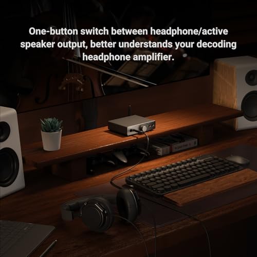 Image of AIYIMA DAC A7 Mini Desktop Bluetooth DAC, USB C Digital to Analog Audio Converter for Home Stereo Amplifier,3.5mm | 6.35mm Dual Headphone Jacks, Optical /Coaxial Input, RCA Output
