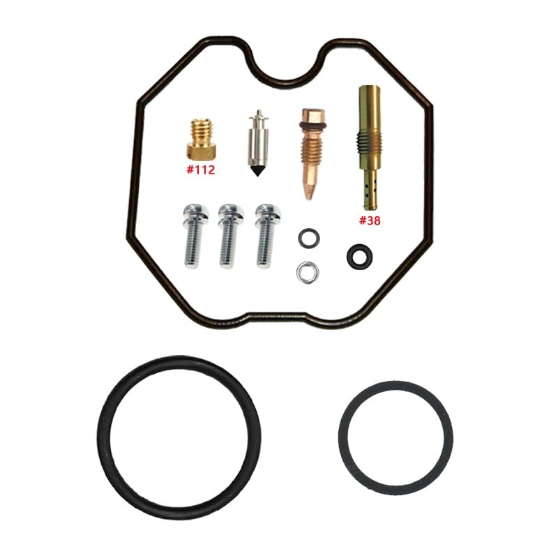 Kit Réparation Carburateur CRF125F avec Gicleur 112 et Joints de Cuve Nitrile