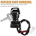 QAZAKY YFZ450 Ignition Key Switch Compatible with Yamaha Grizzly 400 450 YFM400 YFM450 Kodiak 400 450 Wolverine 450 YFZ450LE YFZ450R YFZ450SE YFZ450SP YFZ450V YFZ450W YFZ450X