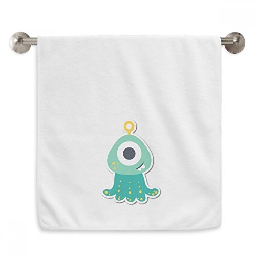 Serviette débarbouillette douce alien blanche pour peaux sensibles 13x29 - 2