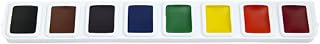 Prang Half Pan Watercolor Paint Refill Strip, 8 Assorted Color Tray (82000)