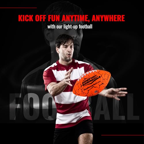 image for Wave Runner LED Light-Up Football - Glow in The Dark Football Games- S