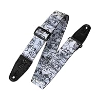 Durable and comfortable guitar strap Canadian made Suitable for Acoustic, Electric and Bass guitars Used on stages all over the world! Includes headstock lace