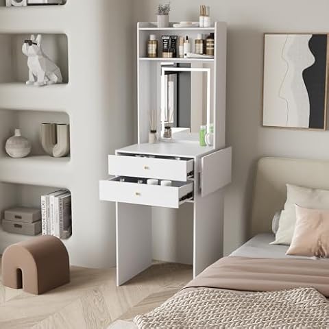YOURLITE LED Dressing Table with Storage Cover