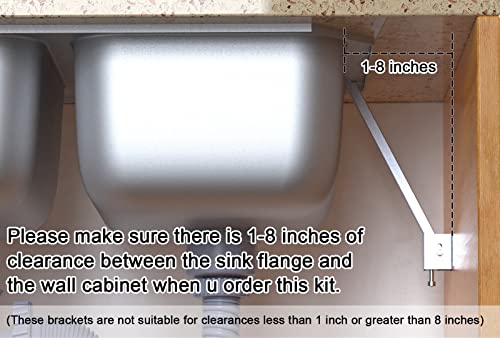Eapele Undermount Sink Repair Kit, Sink Brackets for Quick and Easy Installation for Fallen Sink Support Eapele Undermount Sink Repair Kit, Sink Brackets for Quick and Easy Installation for Fallen Sink Support