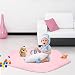 SUNBA YOUTH Pink Hexagon Pad Coral Soft Mat Rug Carpet for Kids Play Tent Playhouse (Thickness 1.2CM)
