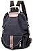 SUNNY SHOP Damen Rucksack Handtasche Groß Schultasche Canvas Schultertasche Damen Schulrucksack Mädchen Reisen Daypacks Outdoor Rucksäcke Laptop Vintage (Black)