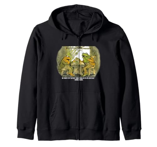 We Must Stop Eating Cried Toad As He Ate Fog And Toad Quote Zip Hoodie