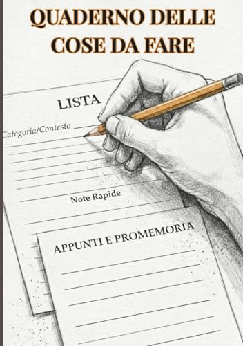  QUADERNO DELLE COSE DA FARE: Liste, Appunti e Promemoria per Organizzare le Tue Giornate